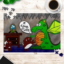 Load image into Gallery viewer, " I love you like Dragons love Pups!" (Puzzle)