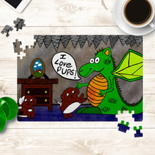 Load image into Gallery viewer, " I love you like Dragons love Pups!" (Puzzle)